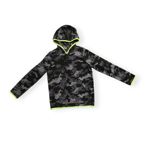 Jumping Beans Active Fleece Hoodie Gray Camo 8